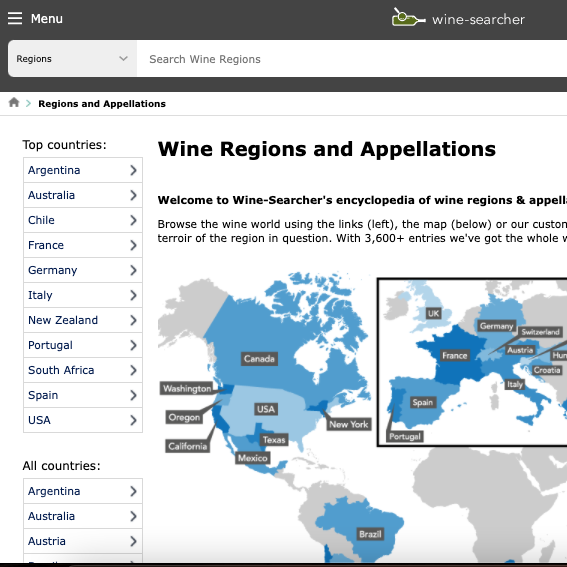 wine regions